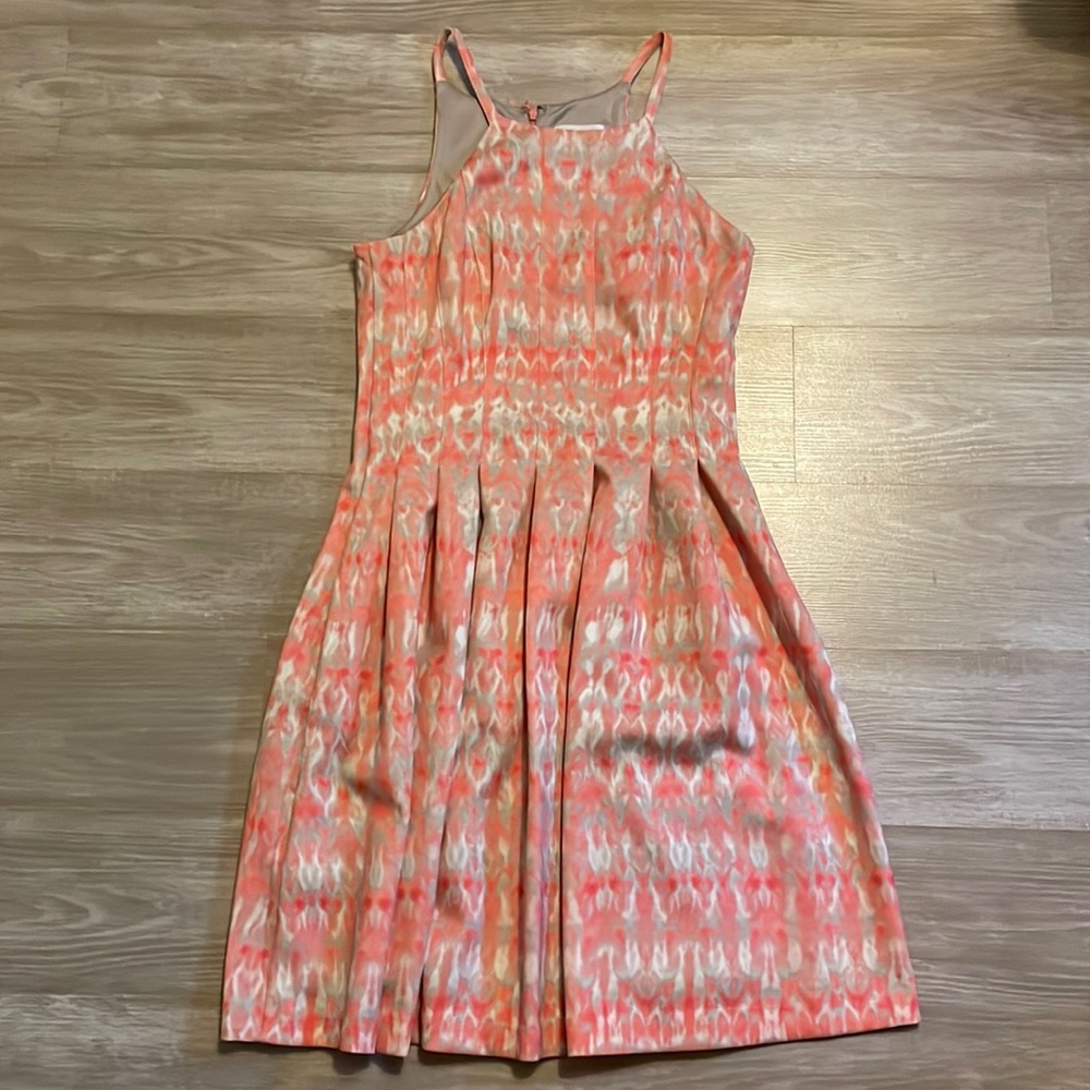 Calvin Klein high neck sleeveless dress